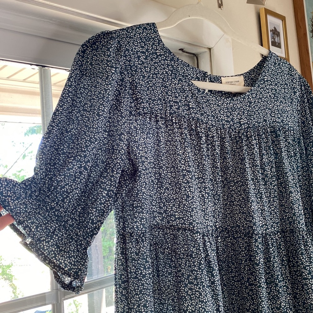 Floral tiered Maxi/MIDI Fall Dress from Shop Pink Blush cottage core - Picture 7 of 7